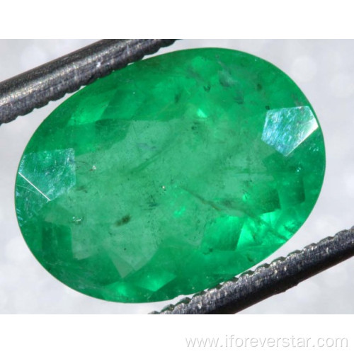 natural emerald green emerald oval for jewelry